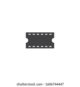 Ticket logo icon vector flat design