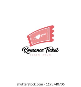 Ticket logo vector. Business logo template. Ticket or coupon logo vector concept