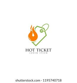 Ticket logo vector. Business logo template. Ticket or coupon logo vector concept