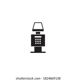 ticket machine vector logo design template