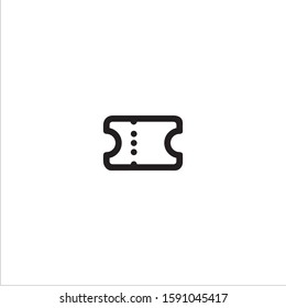 Ticket mark flat icon illustration- vector