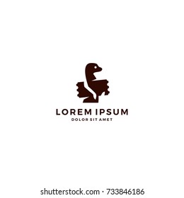 ticket meerkat logo template vector icon