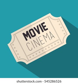 ticket movie isolated icon