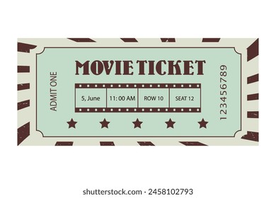 Ticket for movies, festival, cinema, theatre, circus and other events. 