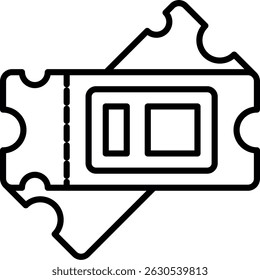 Novo Vetor de Design de Ícone Criativo de Tíquete
