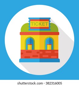ticket office flat icon