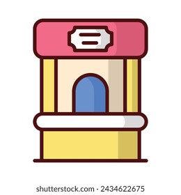 Ticket Office Icon vector. Stock illustration.