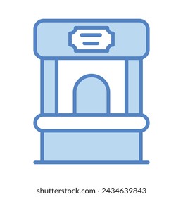 Ticket Office Icon vector. Stock illustration.