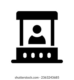 ticket office icon. vector icon for your website, mobile, presentation, and logo design.