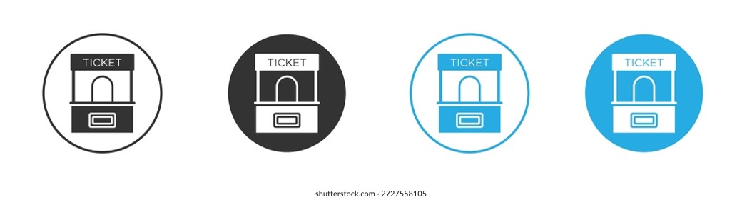 Ticket office ícones design element. ilustração vetorial em fundo branco.