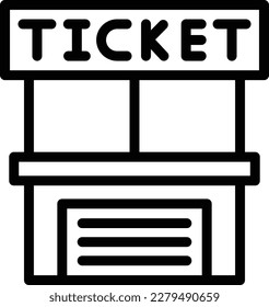 Ticket office Vector Icon Design Illustration