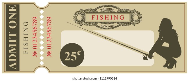 Ticket in the old style - Welcome to the fishing