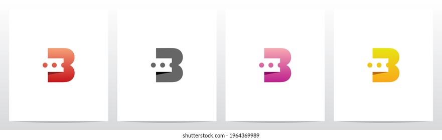 Ticket On Letter Logo Design B