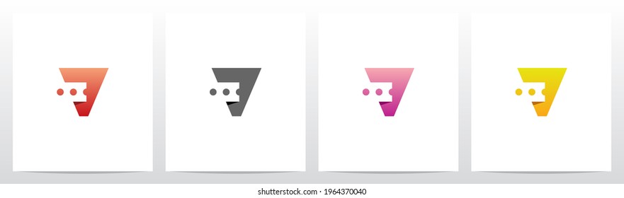 Ticket On Letter Logo Design V