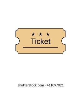 Ticket outline icon