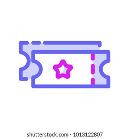 ticket outlone colourfull icon shady