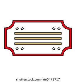 ticket paper isolated icon