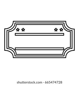 ticket paper isolated icon