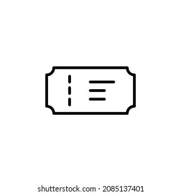 Ticket, Pass, Event, Voucher Line Icon, Vector, Illustration, Logo Template. Suitable For Many Purposes.