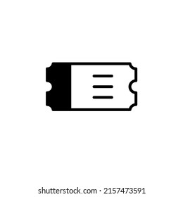 Ticket, Pass, Event, Voucher Solid Line Icon Vector Illustration Logo Template. Suitable For Many Purposes.