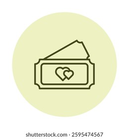 Ticket pentaglow, vector, pixel perfect, illustrator file 