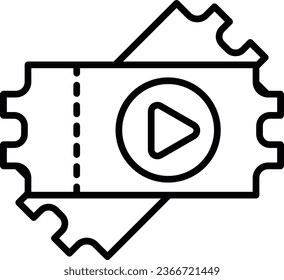 Ticket Pixel Perfect Detail Icon