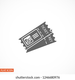  ticket plane, icon. Vector  Eps 10 