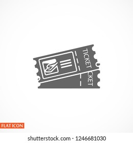  ticket plane, icon. Vector  Eps 10 