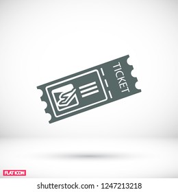  ticket plane, icon. Vector  Eps 10 