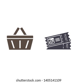  ticket plane, icon. Vector  Eps 10 . Lorem Ipsum Flat Design 