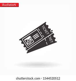 ticket plane, icon. Vector Eps 10 . Lorem Ipsum Flat Design