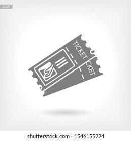 ticket plane, icon. Vector Eps 10 . Lorem Ipsum Flat Design