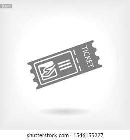 ticket plane, icon. Vector Eps 10 . Lorem Ipsum Flat Design