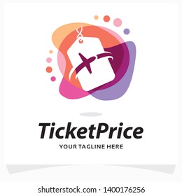 Ticket Price Logo Design Template