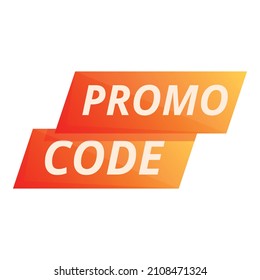 Ticket promo code icon cartoon vector. Discount promotion. Rule access