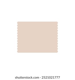 Ticket receipt blank template vector