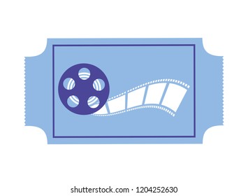 ticket reel strip production movie film