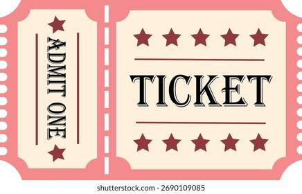 Ticket Retro Admite un circo