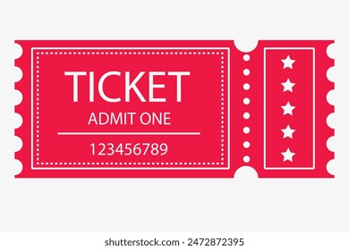 Ticket sample. Card for events.