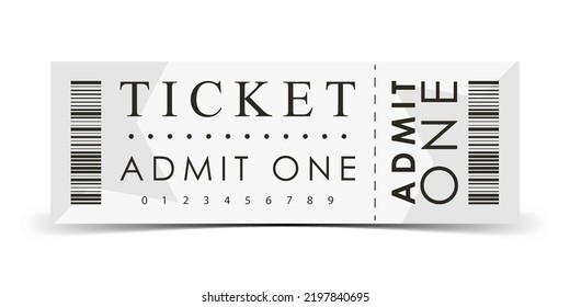 Ticket Sample Ticket Design Template Vector Stock Vector (Royalty Free ...