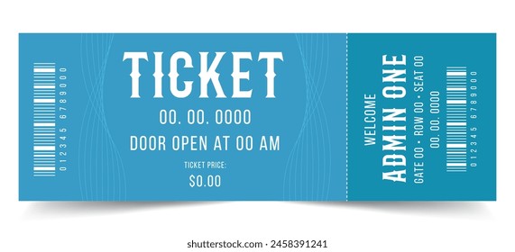 Ticket sample vector design. party, event, festival gold ticket, Invite ticket for casino club, shopping ticket