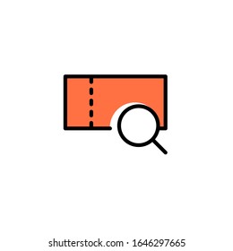 Ticket search icon from search everything icon pack