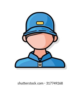 Ticket seller doodle