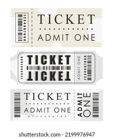 Ticket Set Ready Design Your Business Stock Vector (Royalty Free ...