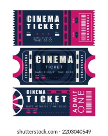 Ticket set. Ready design for your business. Isolated. Vector.