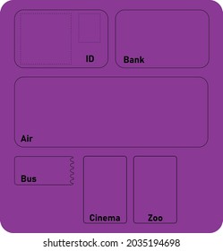 Ticket Set. Simple and easy to read design.