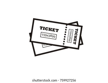 ticket sheet simple illustration