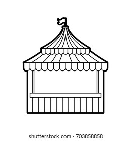 ticket shop carnival icon