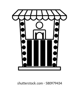 ticket shop isolated icon