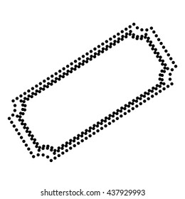 Ticket sign illustration